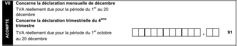 Suppression des acomptes à la TVA